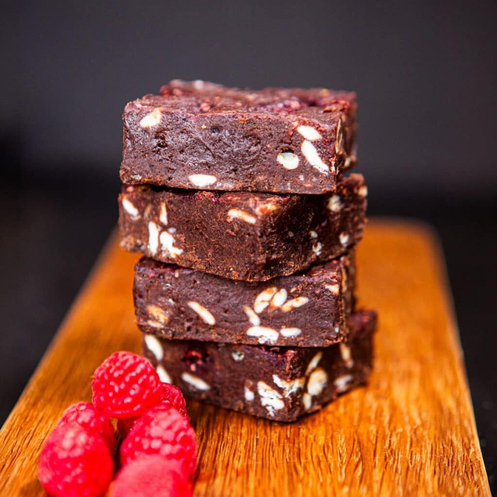 Raspberry & White Chocolate Brownies