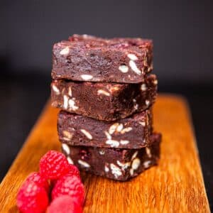 Raspberry & White Chocolate Brownies